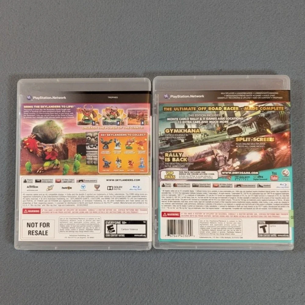 Skylanders Giants and Dirt 3 Complete Edition Bundle PS3‎ PlayStation 3 Games